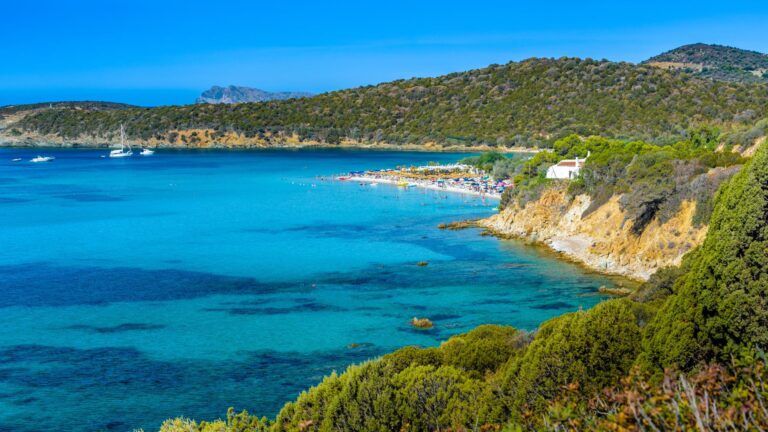 Spiaggia di Tuerredda dall'alto