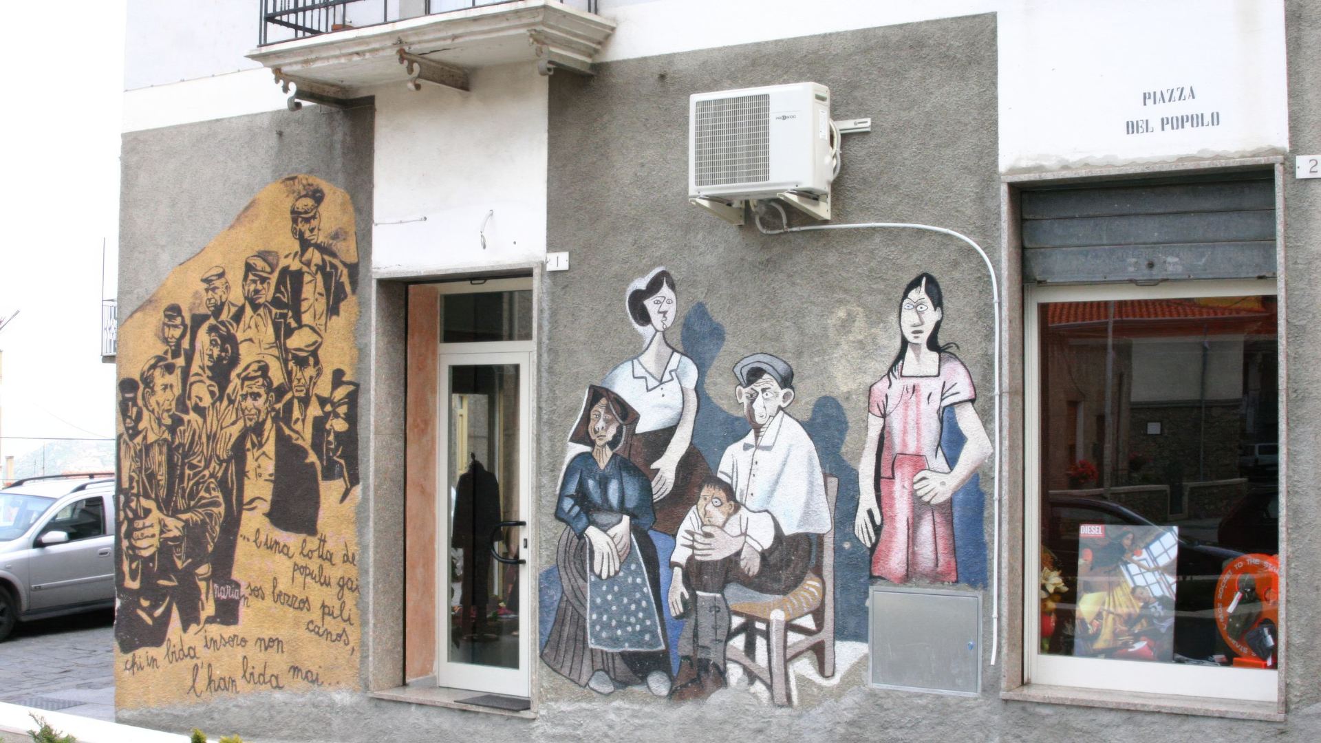 Uno dei tanti murales a Orgosolo