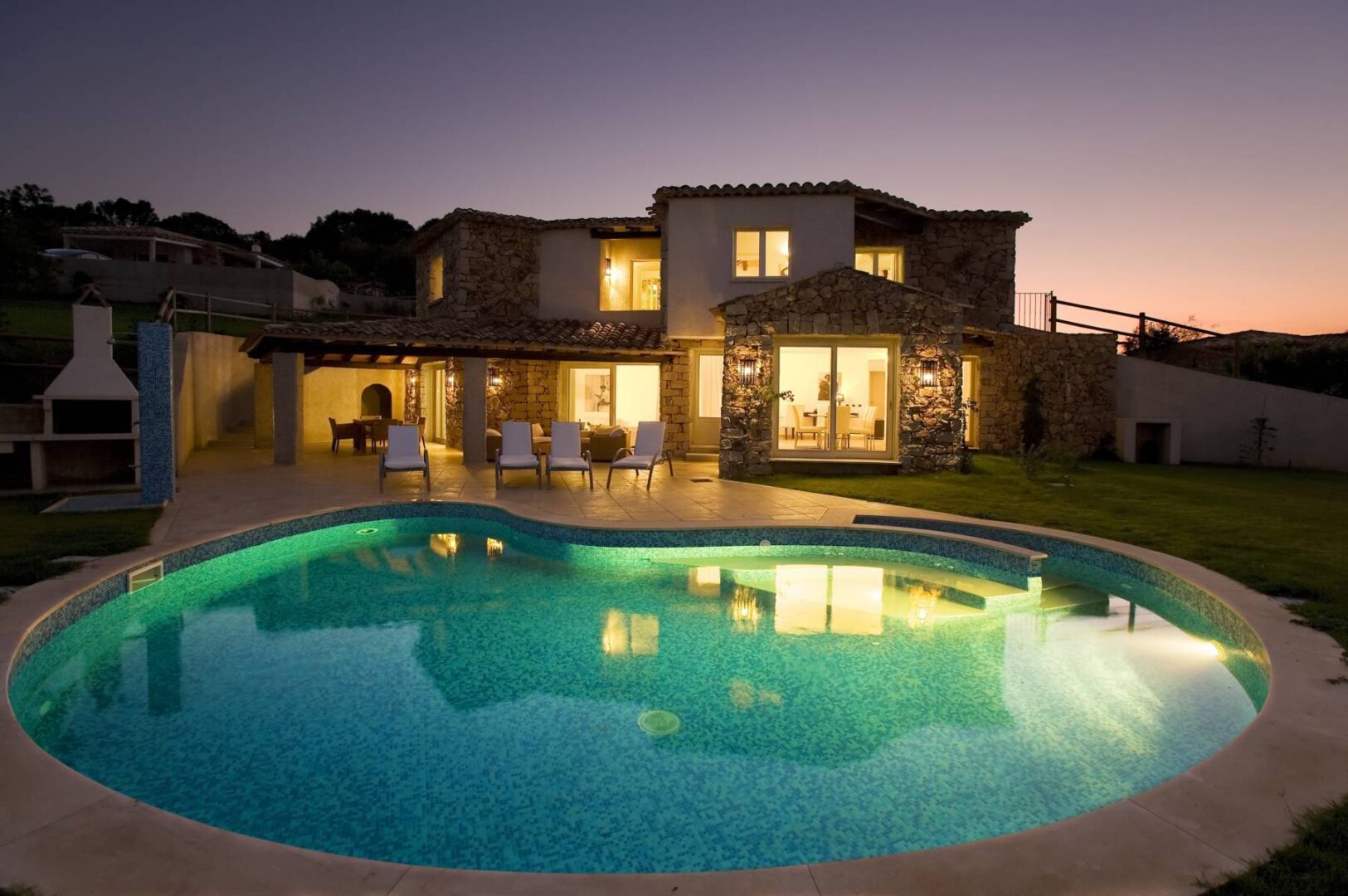Ville in Sardegna, resort con piscina